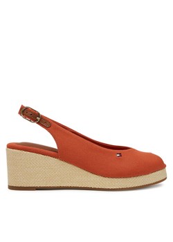 Tommy Hilfiger Espadryle Flag Mid Wedge Espad Slingback FW0FW08595 Pomarańczowy ze sklepu MODIVO w kategorii Espadryle damskie - zdjęcie 182618327