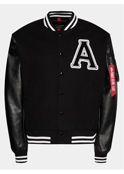 Alpha Industries Kurtka bomber College 146111 Czarny Relaxed Fit ze sklepu MODIVO w kategorii Kurtki męskie - zdjęcie 182618509