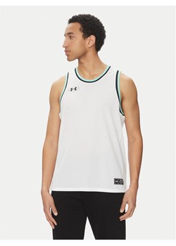 Under Armour Tank top Zone Pro 6000370 Biały Loose Fit ze sklepu MODIVO w kategorii T-shirty męskie - zdjęcie 182618538