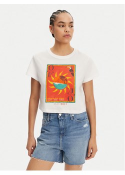 Roxy T-Shirt ERJZT05921 Biały Relaxed Fit - id: 0000305401830 - marki ROXY - 182618549 Roxy T-Shirt ERJZT05921 Biały Relaxed Fit ze sklepu MODIVO w kategorii Bluzki damskie - zdjęcie 182618549