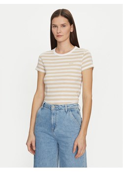 BOSS T-Shirt Esla 50504192 Beżowy Regular Fit ze sklepu MODIVO w kategorii Bluzki damskie - zdjęcie 182618809