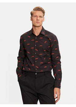 Hugo Koszula Ermo 50527426 Czarny Slim Fit ze sklepu MODIVO w kategorii Koszule męskie - zdjęcie 182618819
