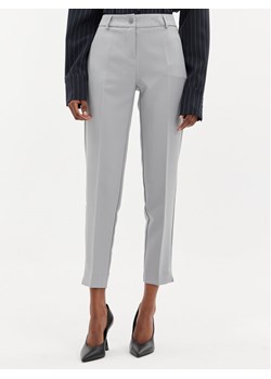 Maryley Spodnie materiałowe 24EB52Z/43LU Szary Regular Fit ze sklepu MODIVO w kategorii Spodnie damskie - zdjęcie 182618978