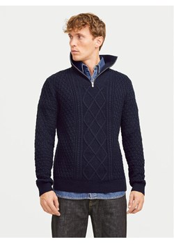 Jack&Jones Sweter Blunorth 12261780 Granatowy Regular Fit ze sklepu MODIVO w kategorii Swetry męskie - zdjęcie 182619015