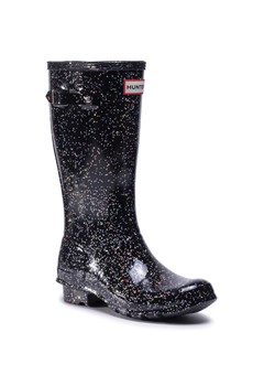 Hunter Kalosze Org Kids Giant Glitter Boots JFT6075RGT Czarny ze sklepu MODIVO w kategorii Kalosze dziecięce - zdjęcie 182619037