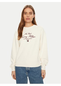Tommy Hilfiger Bluza Modern Script WW0WW43844 Écru Regular Fit - id: 0000304409752 - marki Tommy Hilfiger - 182619048 Tommy Hilfiger Bluza Modern Script WW0WW43844 Écru Regular Fit ze sklepu MODIVO w kategorii Bluzy damskie - zdjęcie 182619048
