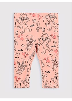 Coccodrillo Legginsy LOONEY TUNES ZC2122102LIG Różowy Slim Fit ze sklepu MODIVO w kategorii Legginsy niemowlęce - zdjęcie 182619116