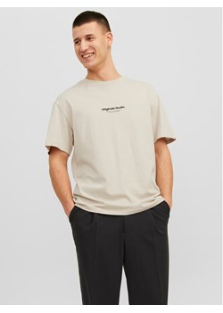 Jack&Jones T-Shirt Vesterbro 12240121 Beżowy Relaxed Fit ze sklepu MODIVO w kategorii T-shirty męskie - zdjęcie 182619118