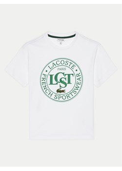 Lacoste T-Shirt TJ2463 Biały Regular Fit ze sklepu MODIVO w kategorii T-shirty chłopięce - zdjęcie 182619125
