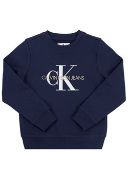 Calvin Klein Jeans Bluza Monogram Logo IU0IU00069 Granatowy Regular Fit ze sklepu MODIVO w kategorii Bluzy chłopięce - zdjęcie 182619177