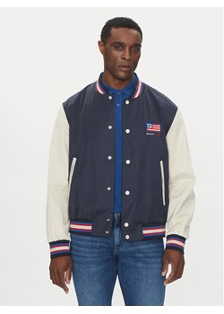 Gant Kurtka bomber Varsity 7006519 Granatowy Regular Fit ze sklepu MODIVO w kategorii Kurtki męskie - zdjęcie 182619189