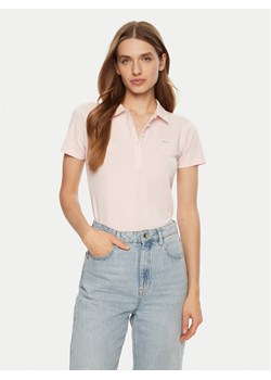 Guess Jeans Polo W5RP47 KARS2 Beżowy Regular Fit ze sklepu MODIVO w kategorii Bluzki damskie - zdjęcie 182619335
