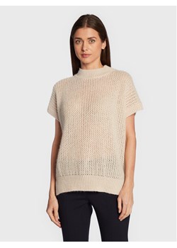 Peserico Sweter S99758F05 Beżowy Regular Fit ze sklepu MODIVO w kategorii Swetry damskie - zdjęcie 182619395