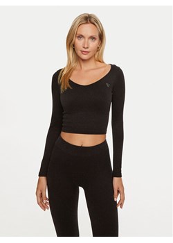 Guess Bluzka Glam V4BP06 Z3JA0 Czarny Regular Fit ze sklepu MODIVO w kategorii Bluzki damskie - zdjęcie 182619475