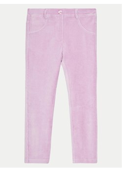 United Colors Of Benetton Spodnie materiałowe 4DZBGE00L Fioletowy Regular Fit ze sklepu MODIVO w kategorii Spodnie dziewczęce - zdjęcie 182619517