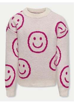 Kids ONLY Sweter 15326374 Beżowy Relaxed Fit ze sklepu MODIVO w kategorii Swetry dziewczęce - zdjęcie 182619606