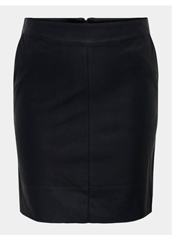 ONLY Carmakoma Spódnica z imitacji skóry 15306377 Czarny Slim Fit ze sklepu MODIVO w kategorii Spódnice - zdjęcie 182619665