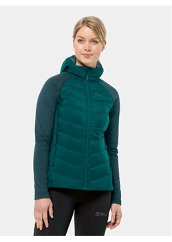 Jack Wolfskin Kurtka outdoor Tasman Down Hybrid 1711331 Zielony Regular Fit ze sklepu MODIVO w kategorii Kurtki damskie - zdjęcie 182619688