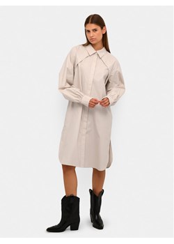 Karen by Simonsen Sukienka koszulowa Madelaine 10104774 Beżowy Relaxed Fit ze sklepu MODIVO w kategorii Sukienki - zdjęcie 182619715