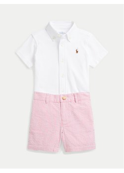 Polo Ralph Lauren Komplet koszula i szorty materiałowe 320966276001 Biały Regular Fit ze sklepu MODIVO w kategorii Komplety dziewczęce - zdjęcie 182619808