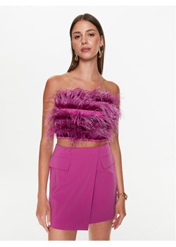 Patrizia Pepe Top 8C0544/A102-M441 Fioletowy Slim Fit ze sklepu MODIVO w kategorii Bluzki damskie - zdjęcie 182619906