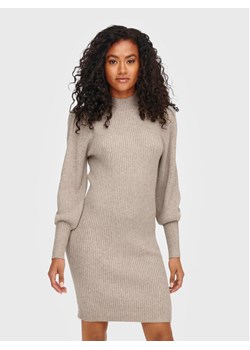 ONLY Sukienka dzianinowa Katia 15232502 Beżowy Slim Fit ze sklepu MODIVO w kategorii Sukienki - zdjęcie 182619918
