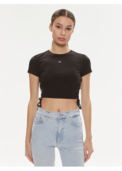 Tommy Jeans T-Shirt DW0DW17902 Czarny Slim Fit ze sklepu MODIVO w kategorii Bluzki damskie - zdjęcie 182619998