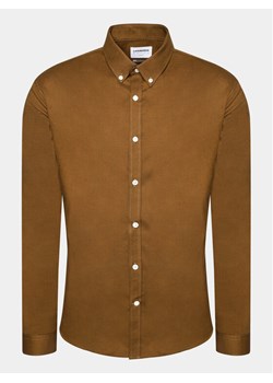 Lindbergh Koszula 30-203174 Brązowy Slim Fit ze sklepu MODIVO w kategorii Koszule męskie - zdjęcie 182620009