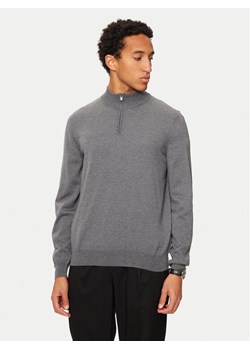 Boss Sweter Ebenji 50528300 Szary Regular Fit ze sklepu MODIVO w kategorii Swetry męskie - zdjęcie 182620067