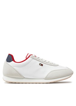 Tommy Hilfiger Sneakersy Flag Heritage Runner FW0FW08077 Biały ze sklepu MODIVO w kategorii Buty sportowe damskie - zdjęcie 182620078