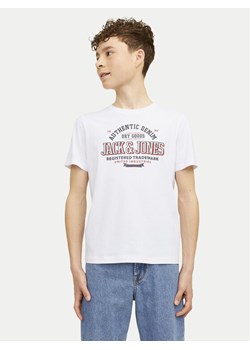 Jack&Jones Junior T-Shirt Logo 12258876 Biały Regular Fit ze sklepu MODIVO w kategorii T-shirty chłopięce - zdjęcie 182620147