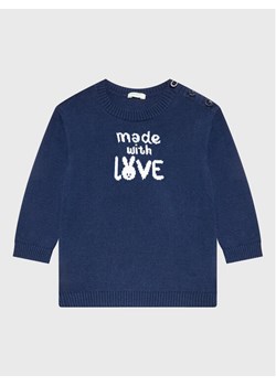 United Colors Of Benetton Sweter 112CB1009 Granatowy Regular Fit ze sklepu MODIVO w kategorii Swetry dziewczęce - zdjęcie 182620157