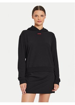 Hugo Bluza 50490594 Czarny Relaxed Fit ze sklepu MODIVO w kategorii Bluzy damskie - zdjęcie 182620219