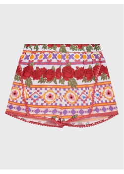 Guess Szorty materiałowe J3GD05 WFBN0 Kolorowy Relaxed Fit ze sklepu MODIVO w kategorii Spodenki dziewczęce - zdjęcie 182620239