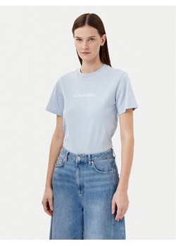Calvin Klein T-Shirt Hero Logo K20K205448 Niebieski Regular Fit ze sklepu MODIVO w kategorii Bluzki damskie - zdjęcie 182620246