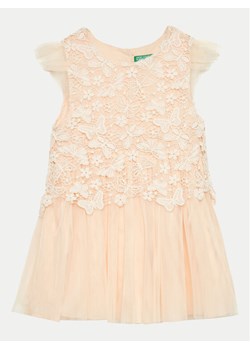 United Colors Of Benetton Sukienka codzienna 40WMGV01R Różowy Regular Fit ze sklepu MODIVO w kategorii Sukienki dziewczęce - zdjęcie 182620285