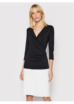 Lauren Ralph Lauren Bluzka 200824366001 Czarny Slim Fit ze sklepu MODIVO w kategorii Bluzki damskie - zdjęcie 182620359
