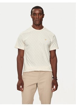 Guess T-Shirt M4BP13 KCHE0 Écru Regular Fit ze sklepu MODIVO w kategorii T-shirty męskie - zdjęcie 182620446