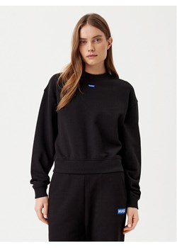 HUGO Bluza Delessa 50534344 Czarny Regular Fit ze sklepu MODIVO w kategorii Bluzy damskie - zdjęcie 182620449