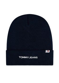 Tommy Jeans Czapka Linear Logo AW0AW15843 Granatowy ze sklepu MODIVO w kategorii Czapki zimowe damskie - zdjęcie 182620479