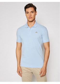 La Martina Polo Piquet CCMP02 PK001 Błękitny Slim Fit ze sklepu MODIVO w kategorii T-shirty męskie - zdjęcie 182620498