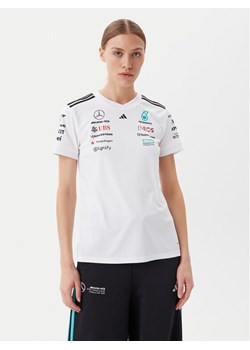 adidas T-Shirt Mercedes - AMG Petronas Formula One Team JX5799 Biały Regular Fit ze sklepu MODIVO w kategorii Bluzki damskie - zdjęcie 182620627