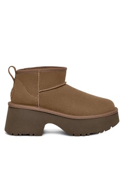 Ugg Śniegowce W Classic Ultra Mini Heights 1158311 Zielony ze sklepu MODIVO w kategorii Śniegowce damskie - zdjęcie 182620637