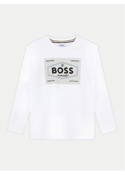 Boss Bluzka J51221 S Biały Regular Fit ze sklepu MODIVO w kategorii Bluzki dziewczęce - zdjęcie 182620958