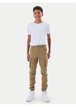 NAME IT Spodnie materiałowe Bamgo 13151735 Brązowy Regular Fit ze sklepu MODIVO w kategorii Spodnie chłopięce - zdjęcie 182620997