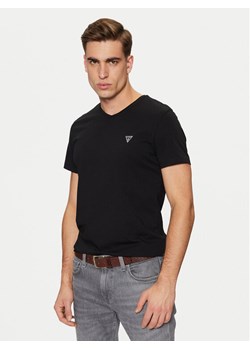 Guess T-Shirt U97M01 KCD31 Czarny Slim Fit ze sklepu MODIVO w kategorii T-shirty męskie - zdjęcie 182621115