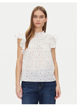 Vero Moda Bluzka Trine 10301205 Biały Standard Fit ze sklepu MODIVO w kategorii Bluzki damskie - zdjęcie 182621148