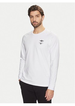 Aeronautica Militare Longsleeve 242TS2328J612 Biały Regular Fit ze sklepu MODIVO w kategorii T-shirty męskie - zdjęcie 182621288