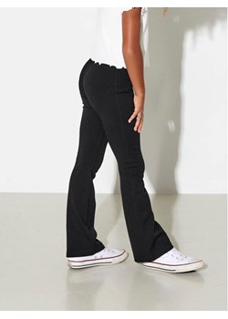 Kids ONLY Spodnie materiałowe Paige 15193010 Czarny Flared Fit ze sklepu MODIVO w kategorii Spodnie dziewczęce - zdjęcie 182621295