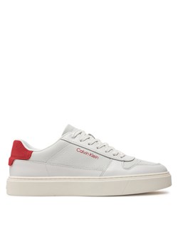 Calvin Klein Sneakersy Low Top Lace Up Bskt HM0HM01254 Biały ze sklepu MODIVO w kategorii Buty sportowe męskie - zdjęcie 182621298